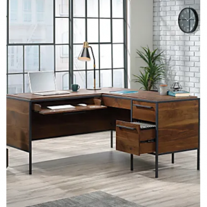 OfficeDepot -  Sauder® Nova Loft 59 英寸宽 L 形胡桃木转角书桌，直降$178 