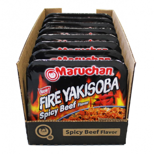 Maruchan Yakisoba Fire Spicy Beef Flavor, 3.99 Ounce (Pack of 8) @ Amazon