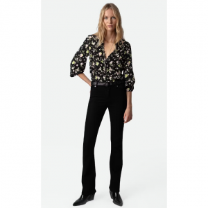 Zadig&Voltaire Twina Soft Crinkle Roses Shirt $124 shipped