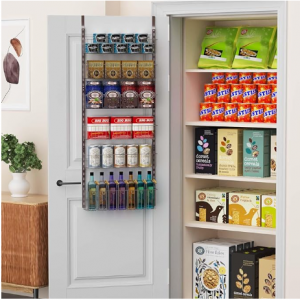 Aconfei Over The Door Pantry Organizer, 5+1 Tier Pantry Door Organizer Rack @ Amazon