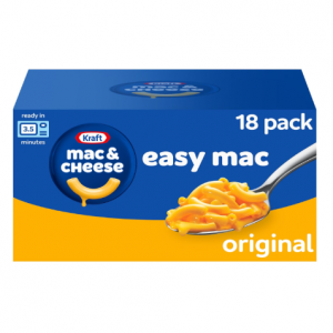 Kraft Easy Mac Original Flavor Macaroni and Cheese Meal (18 Pouches) @ Amazon