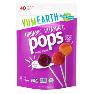 YumEarth Organic Vitamin C Lollipops, 40 lollipops per Pack, 8.7 Ounce (Pack of 1) @ Amazon