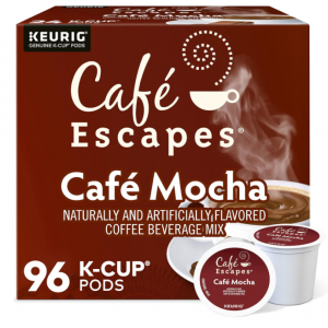 Cafe Escapes Cafe K-Cup 摩卡咖啡胶囊 96颗 @ Amazon