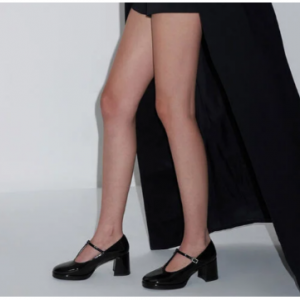 20% Off Crystal-Buckle T-Bar Mary Jane Pumps - Black Box @ Charles & Keith