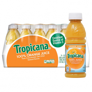 Tropicana 100% Orange Juice, 10 Fl Oz (Pack of 24) - Real Fruit Juices @ Amazon