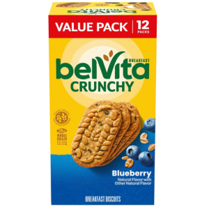 Belvita 藍莓口味全穀物早餐餅幹 12包 @ Amazon