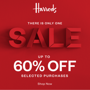Deeper Discount! Up To 60% Off Summer Sale @ Harrods APAC