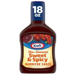 Kraft Sweet & Spicy Slow-Simmered BBQ Barbecue Sauce (18 oz Bottle) @ Amazon
