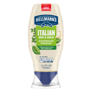 Hellmann's Mayonnaise Dressing Italian Herb & Garlic, 11.5 oz @ Amazon