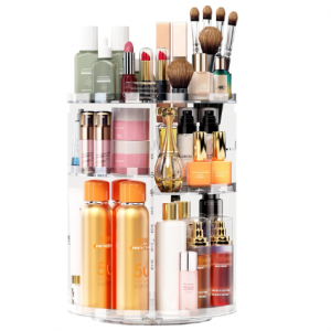 Auxmir 360 Rotating Makeup Organizer Skincare Organizer Large Capacity @ Amazon