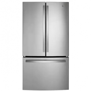 GE 27 cu. ft. 防指纹不锈钢法式对开门冰箱，带内部分配器，仅需$1098免邮 @ Home Depot 