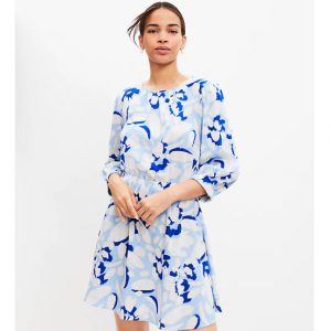 LOFT Brushed Daisy Balloon 连衣裙