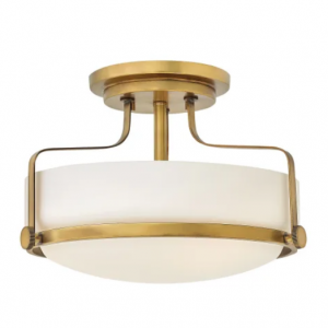 Hinkley Lighting Harper 15"直径半嵌入式碗状天花板灯具