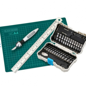 Black & Decker手工愛好者工具套組,帶 26 個各種刀片和切割墊