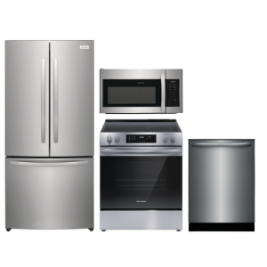 FrigidaireFRRERADWMW888961891 厨房电器四件套（冰箱+燃气灶+洗碗机+微波炉）