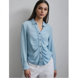 DKNY Garment Dye Ruched 女士衬衫