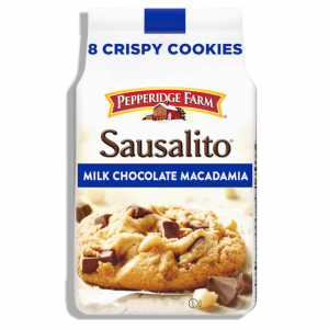 Pepperidge Farm Sausalito Crispy Milk Chocolate Macadamia Nut Cookies (8 Cookies) @ Amazon