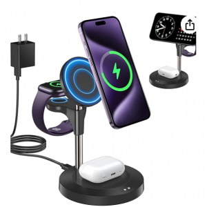 Extra 20% off Aeinidi 15W Fast Mag-Safe, 3 in 1 Wireless Charging Station @Amazon