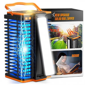 Kiies Solar Bug Zapper Outdoor,2 in 1 Mosquito Zapper Cordless & Rechargeable @ Amazon