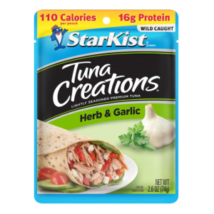 StarKist Tuna Creations Herb & Garlic, 2.6 Oz, Pack of 12 @ Amazon