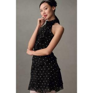 Maeve 波点挂脖连衣裙