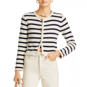 Derek Lam 10 Crosby Keene 女士条纹开衫