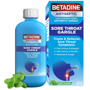 Betadine Antiseptic Medicated Gargle, Mint Flavor, 8 FL OZ @ Amazon