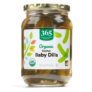 365 by Whole Foods Market, Organic Baby Dill Pickles, 16 Fl Oz @ Amazon