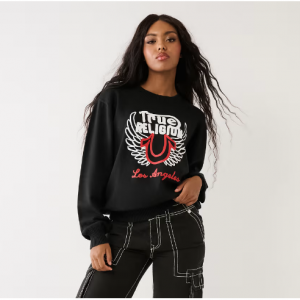 Logo Relaxed Sweater @ True Religion