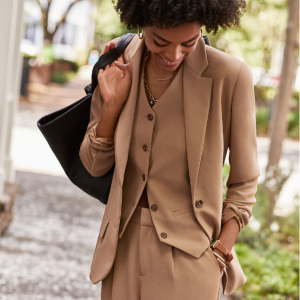 Lands End Crepe Fluid 女士西装外套