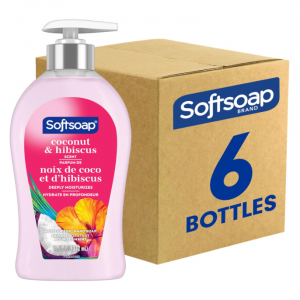 Softsoap Coconut & Hibiscus Scent Hydrating Liquid Hand Soap, 11.25 Fl Oz (Pack of 6) @ Amazon