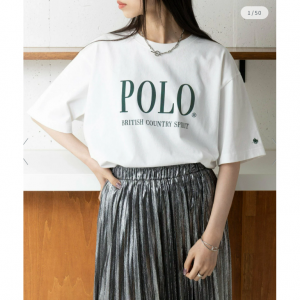 POLO BCS/oversize print Tee ギフト ユニセックス 24SS ロゴ
