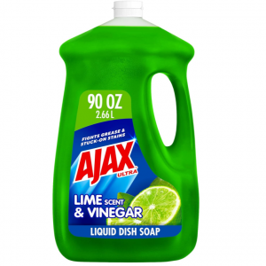 Ajax Ultra Liquid Dish Soap Vinegar and Lime Scent, Sparkling Clean Dishes, 90 oz Bottle @ Amazon