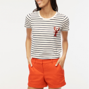 J.Crew Lobster 条纹T恤