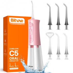 Bitvae C5 Water Flosser Teeth Picks, IPX7 Waterproof Water Dental Picks @ Amazon