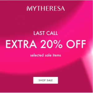 Extra 20% Off Last Call @ Mytheresa US