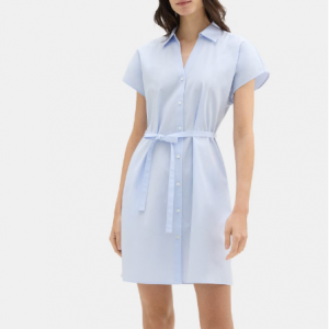 68% Off Dolman Sleeve Shirt Dress in Cotton @ Theory Outlet