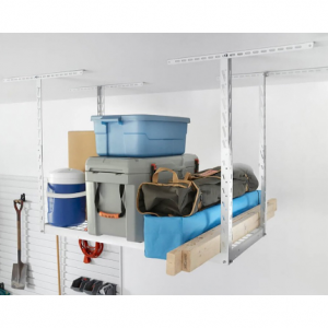 Garageworks 可調節頂置儲物架, 48in.L x 24in.W x 23in.–37in.H, 350-Lb. Ca