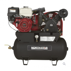 NorthStar 便攜式燃氣動力空氣壓縮機、本田 GX390 OHV 發動機、30 加侖臥式油箱