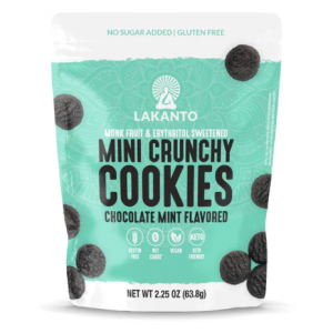 Keto Mini Crunchy Cookies @ Lakanto