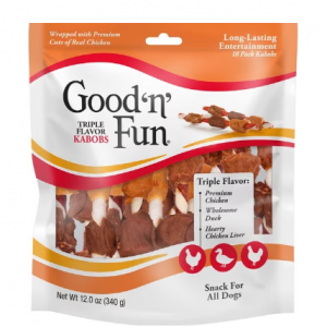Good 'n' Fun 三重口味烤肉串 鸡肉、鸭肉和鸡肝