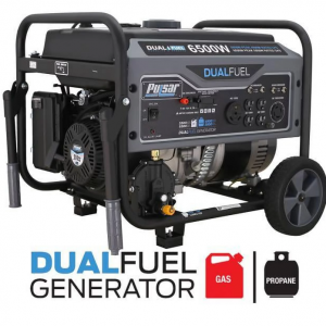 $70 off Pulsar G65BN Portable Gas/LPG Dual Fuel Generator - 5500 Rated Watts @Walmart