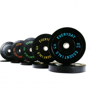 $260 off BalanceFrom Olympic Bumper Plate Weight Plate with Steel Hub, Black, 260 lbs Set @Walmart