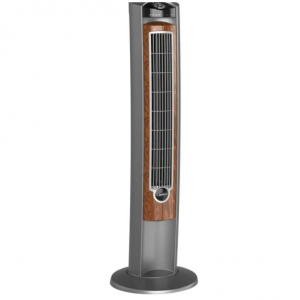 $26 off Lasko 42" Wind Curve Tower Fan with Ionizer, Timer and Remote, Gray/Woodgrain @Walmart