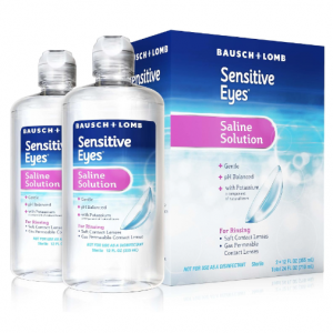 Bausch & Lomb Contact Lens Solution, 12 Fl Oz (Pack of 2) @ Amazon