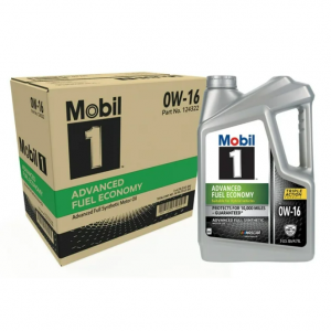 Mobil 1 美孚 1 號高級燃油經濟性全合成機油 0W-16，5 誇脫（3 件裝）僅需$63.88 @ Walmart