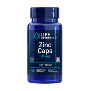 Zinc Caps 50 mg, 90 Vegetarian Capsules @ Life Extension