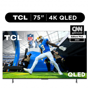 $401.99 off TCL 75” Class Q Class 4K QLED HDR Smart TV with Google TV, 75Q650G @Walmart