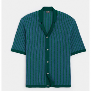 Todd Snyder Mixed Stripe Bungalow Polo in Evergreen 针织衫