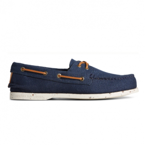 47% Off Men's Authentic Original 2-eye Seacycled Canvas Navy @ Sperry AU 